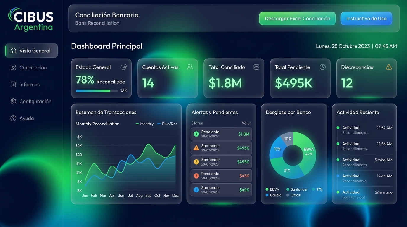 Dashboard Principal Cibus Admin Rediseñado