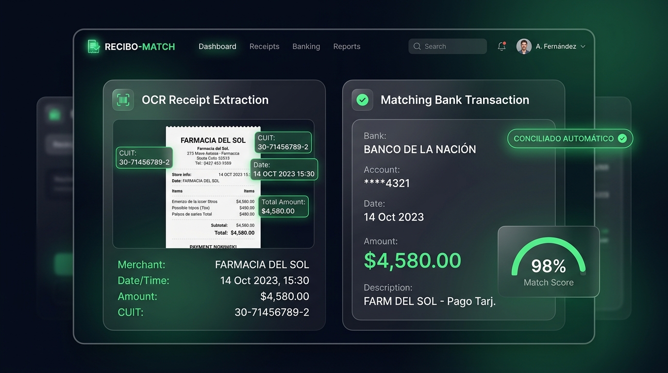 Escaneo OCR y Cruce con Banco Rediseñado